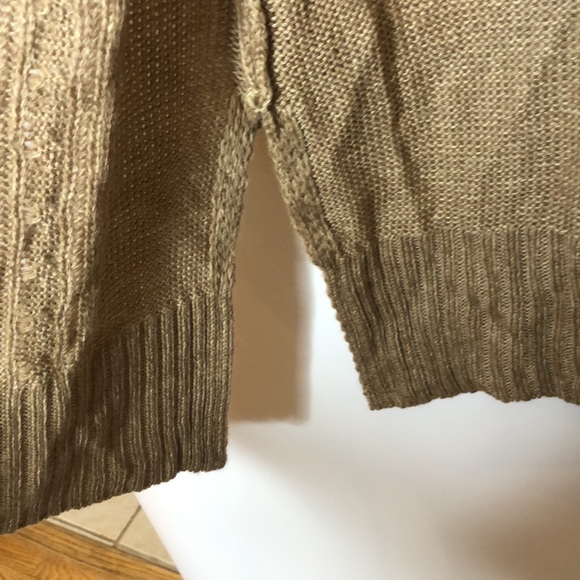 NWT Karen Scott Sweater Womens Tan Long Sleeve Stretch Medium M New with Tags - Picture 8 of 9